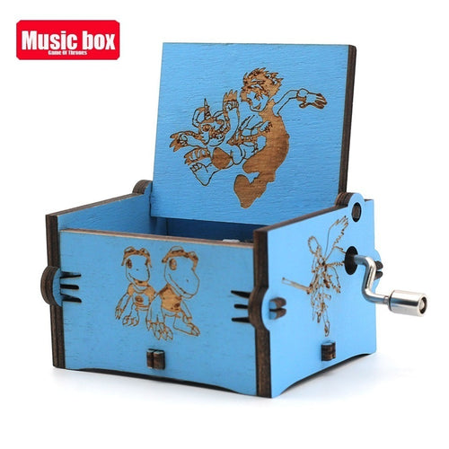 Antique Carved Pocket Monster Music Box